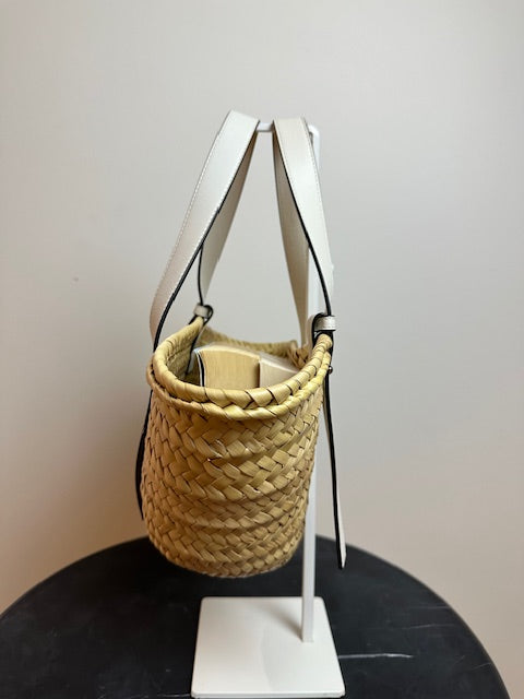 Loewe Small Raffia Woven Tote Bag