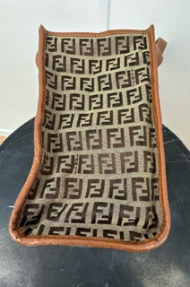 Fendi Zucchino Brown Tote